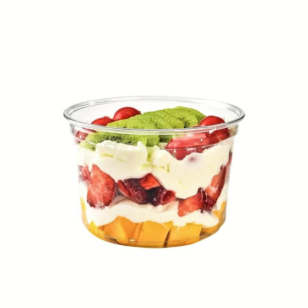 375 cc Şeffaf PS Yummy Cup | Dekorlu Tatlılar İçin Geniş Zarafet