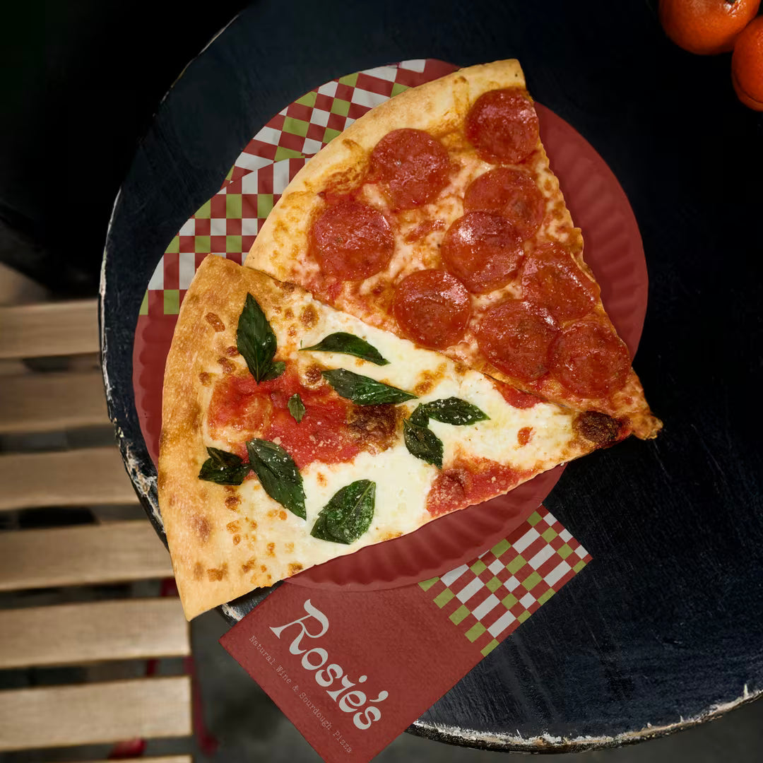 Özel Baskılı Pizza Dilim Tabağı | Pizzeria ve Food Truck'lara Özel