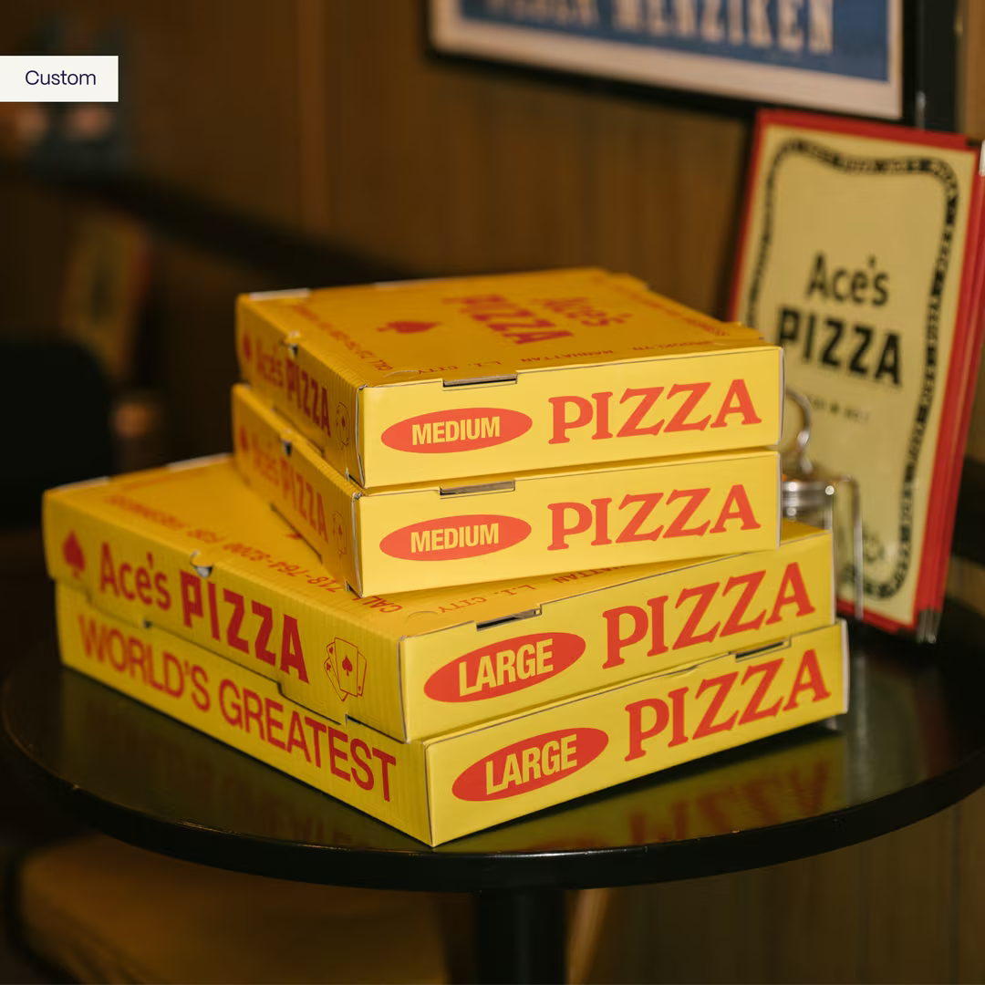 Özel Baskılı Oluklu Pizza Kutusu | Çıtır Koruma, Devasa Reklam Alanı