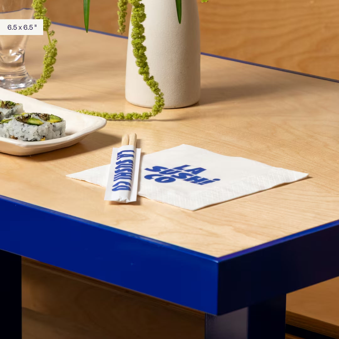 Özel Baskılı Restoran Peçetesi | Yumuşak, Kompostlanabilir, Flekso Baskılı