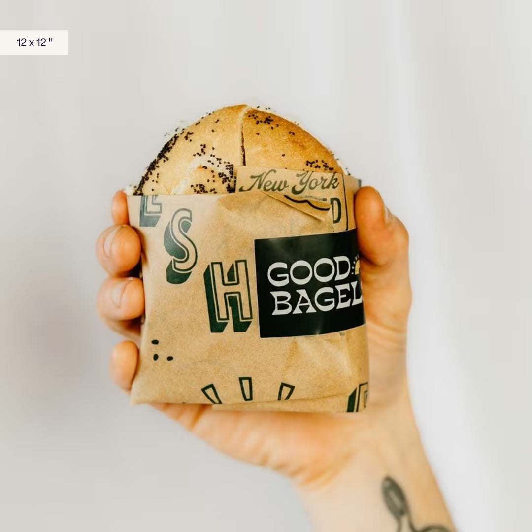 Özel Baskılı Yağa Dayanıklı Burger Kağıdı | Wax-Coated, Gıda Uyumlu